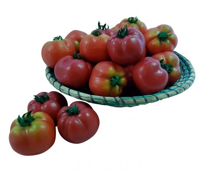 Dunkelrote künstliche Tomate 7cm