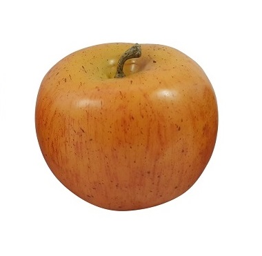 Gelber roter gefälschter Apfel