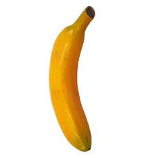 Vorderansicht einer gefälschten Banane