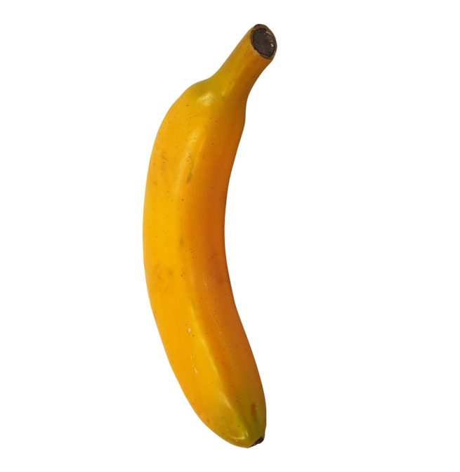 Vorderansicht einer gefälschten Banane