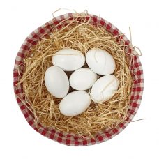 Fake Eggs White 6 Pieces