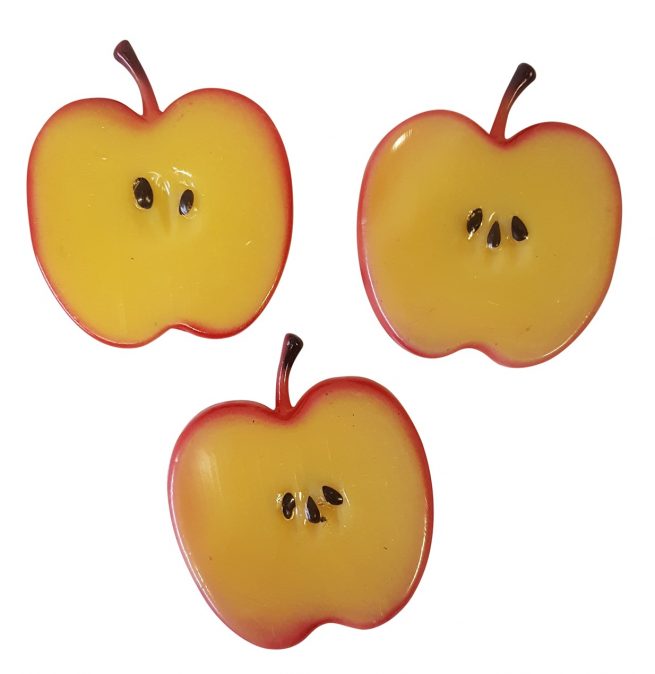 Set Of 3 Counterfeit Apple Slices