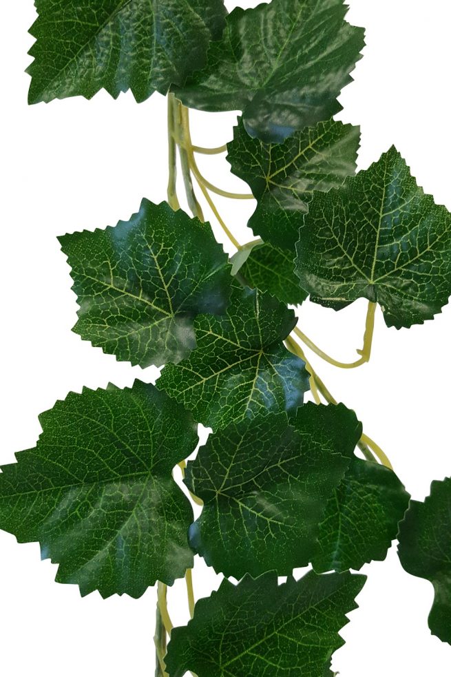 Garland with Grape Leaves for Outdoor Use