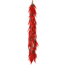 Decoratieve nep peperstreng – 30 levensechte rode pepertjes voor foodtrucks en showkeukens | Decofoodshop.nl