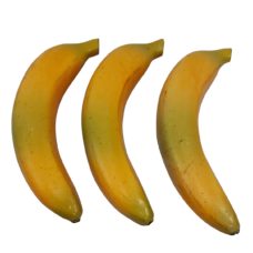 Grüne gelbe künstliche Banane