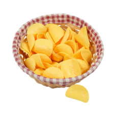 Nep Chips Mand Nep chips voor vitrines | 20 stuks ovale kunst chips voor showkeukens | Decofoodshop.nl