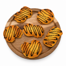 Nepkoekjes Chocolade Topping 6 stuks – chocolade patroon